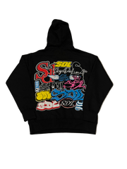 SKY DA LIMIT GRAFFITI BLACK HOODIE