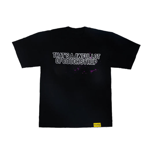 AWFUL LOT OF COUGH SYRUP "MAN DOWN" T-SHIRT