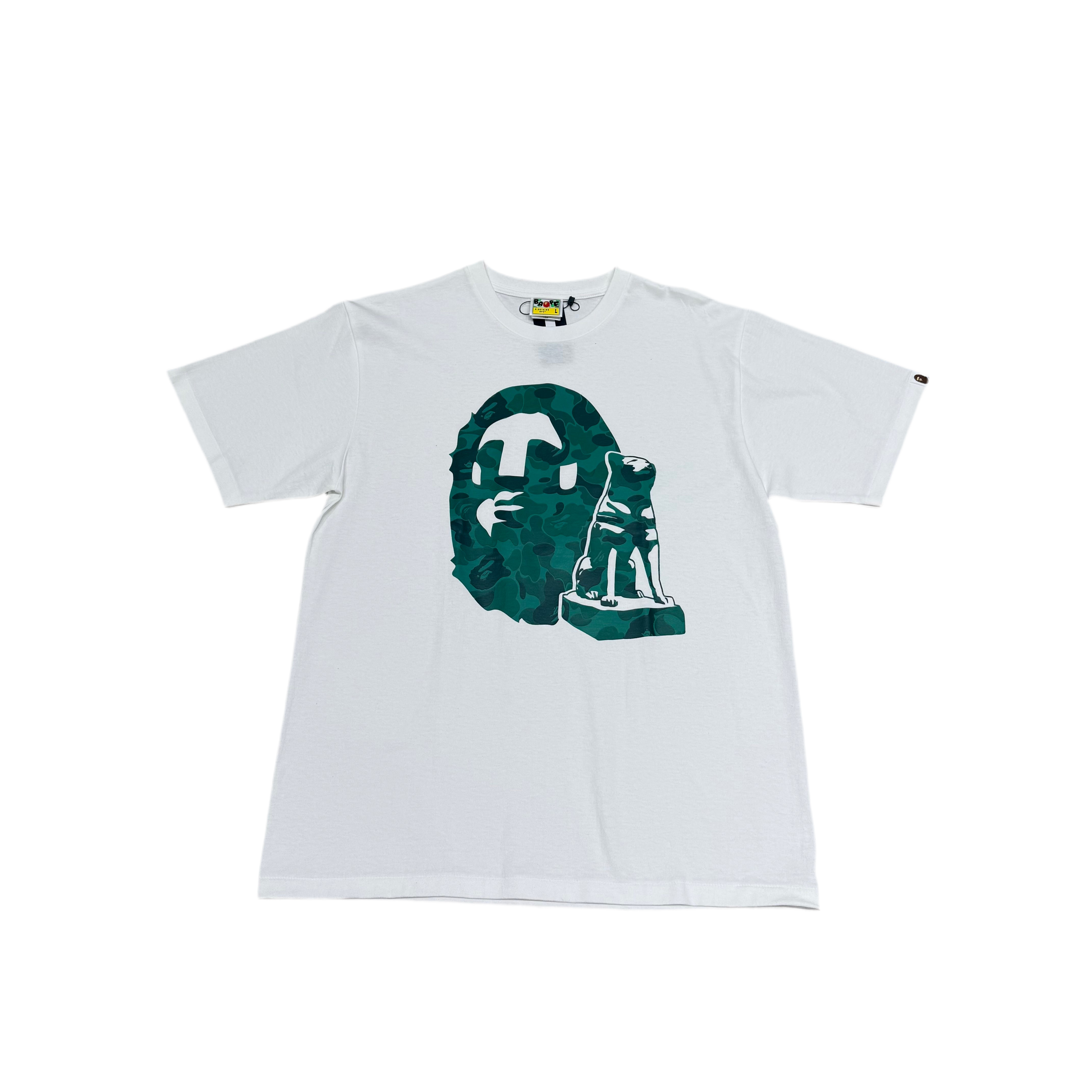 BAPE SHIBUYA APE HEAD WHITE T-SHIRT