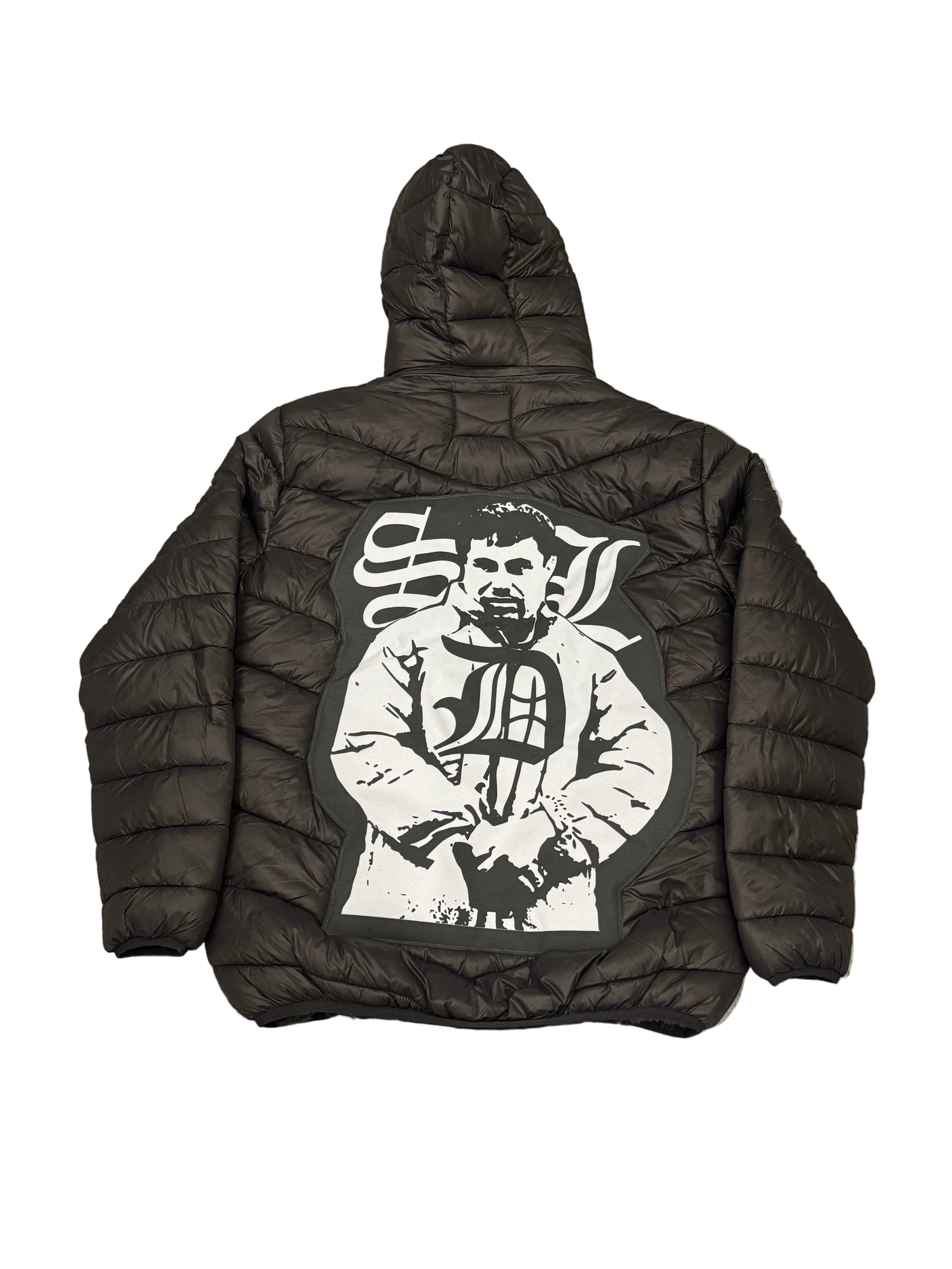 SKY DA LIMIT GREY CHAPO PUFFER JACKET