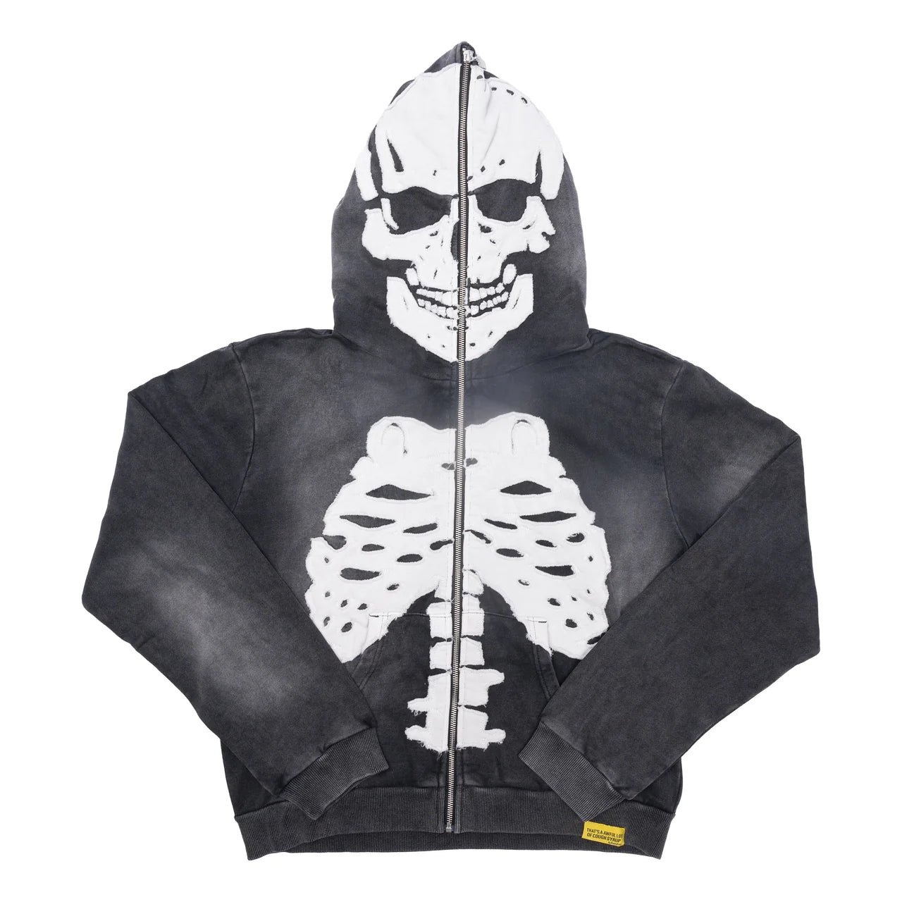 AWFUL LOT OF COUGH SYRUP SKELETON ZIP UP