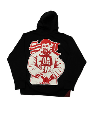 SKY DA LIMIT RED/WHITE CHAPO BLACK HOODIE
