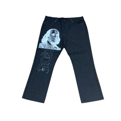 SKY DA LIMIT CHARCOAL / WHITE JEANS