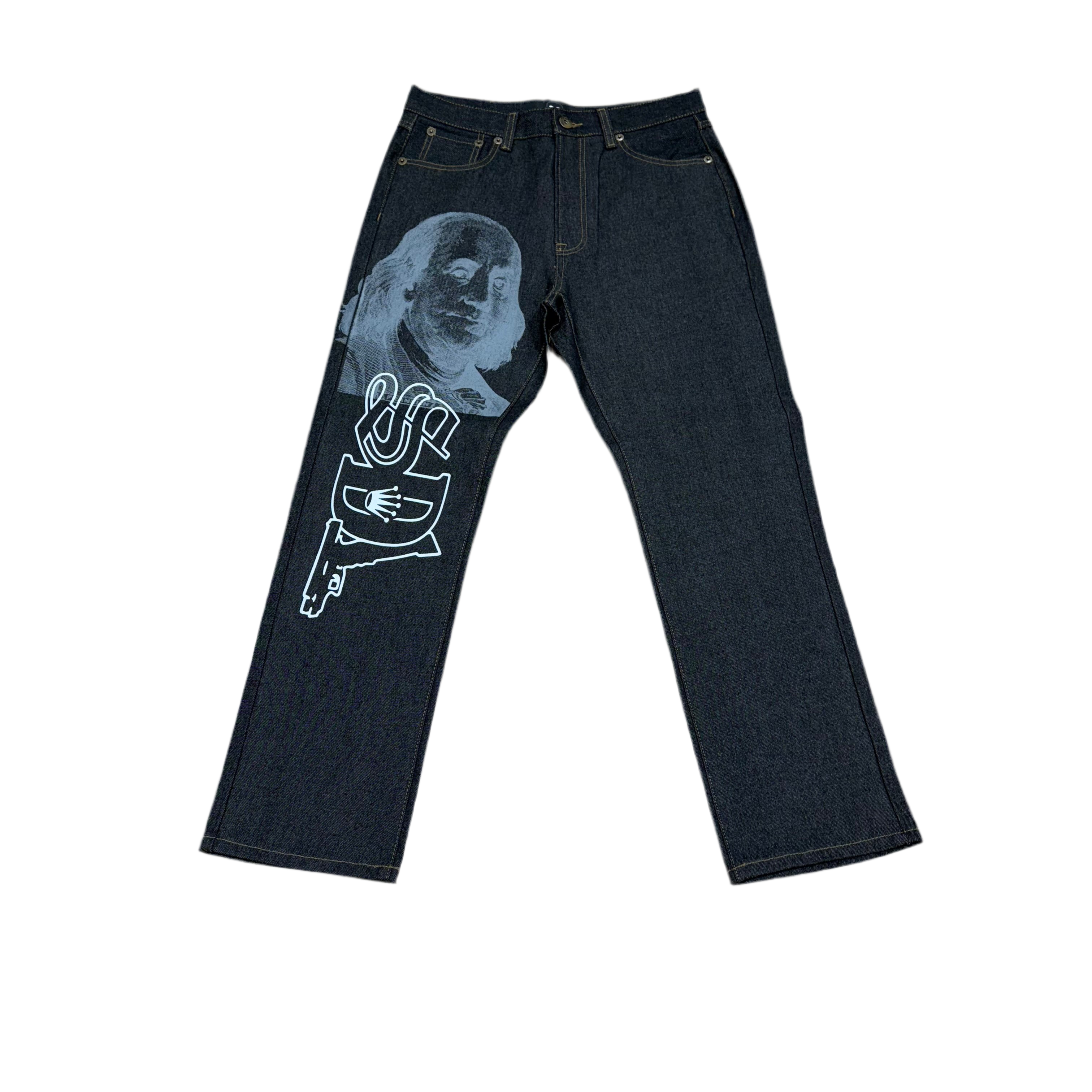 SKYS DA LIMIT CHARCOAL / WHITE JEANS