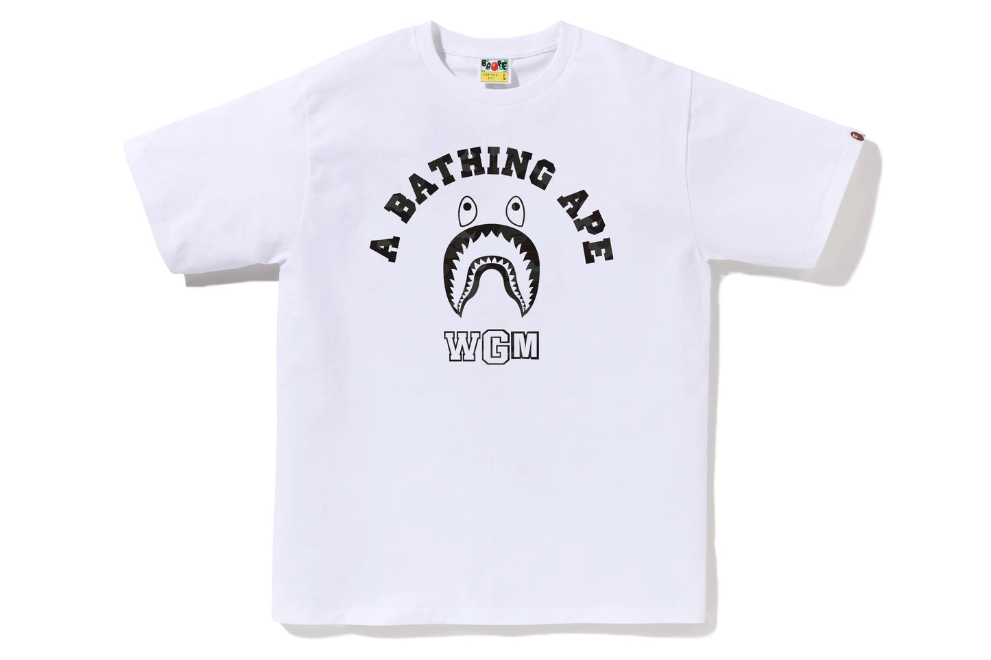 BAPE SHARK FACE WGM WHITE/BLACK SHIRT