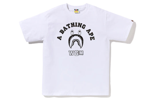 BAPE SHARK FACE WGM WHITE/BLACK SHIRT