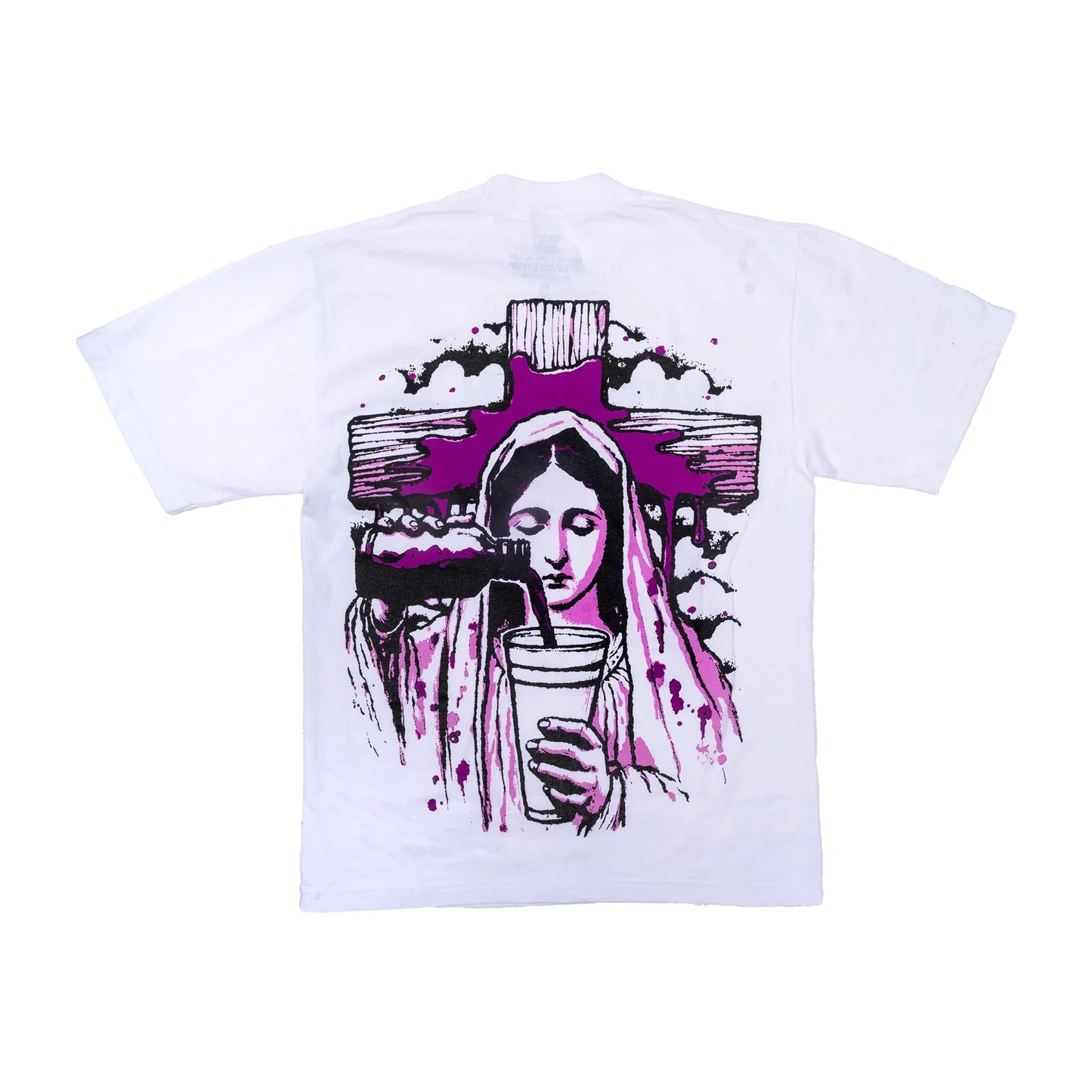 AWFUL LOT OF COUGH SYRUP "ROSARY" T-SHIRT