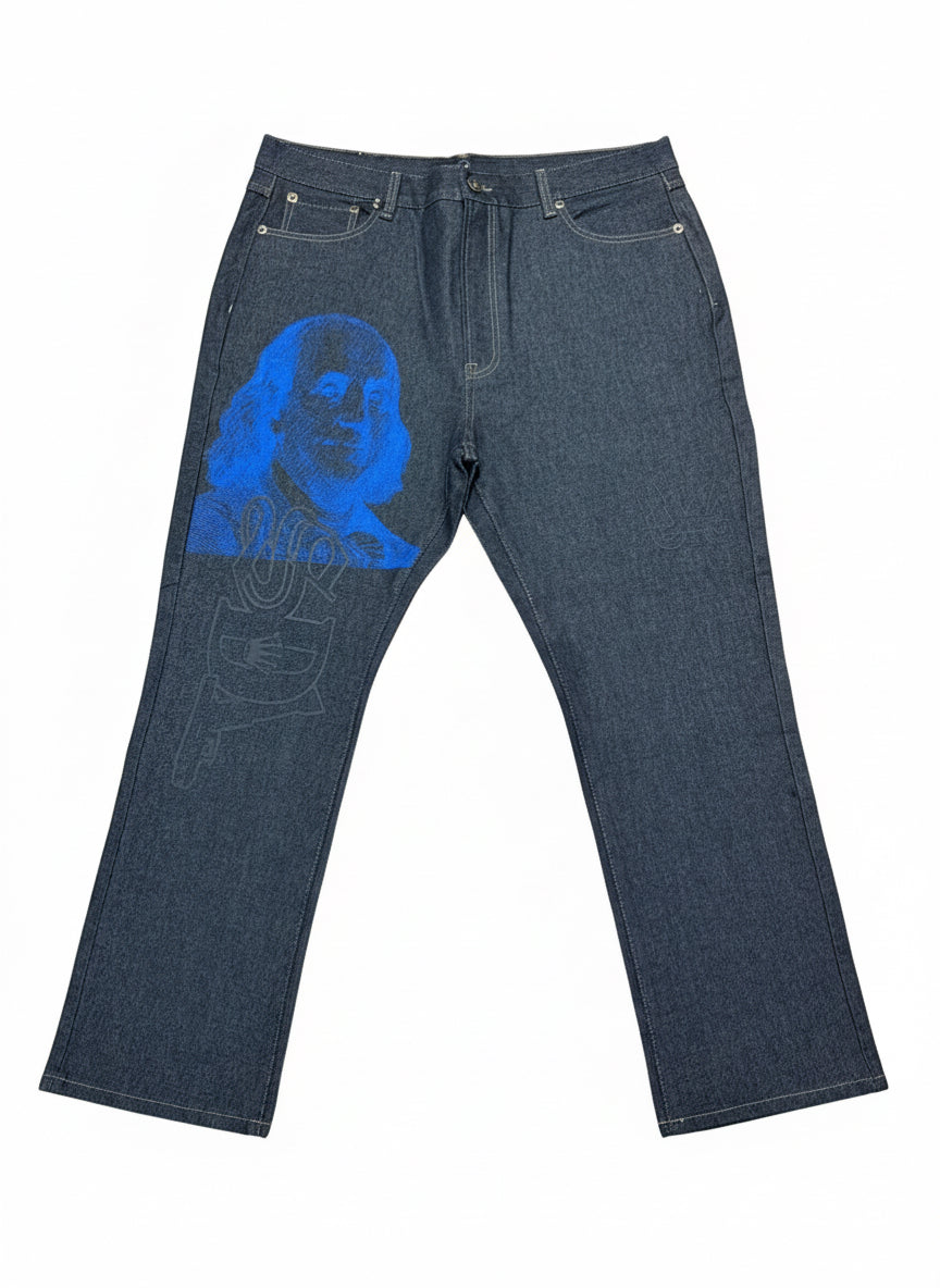 SKY DA LIMIT BLUE/BLACK BENJAMIN CHARCOAL JEANS