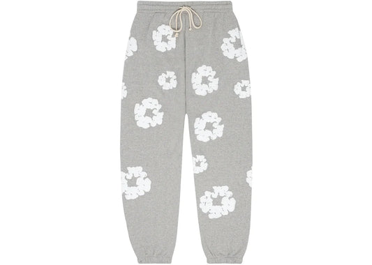DENIM TEARS COTTON WREATH GREY SWEATPANTS