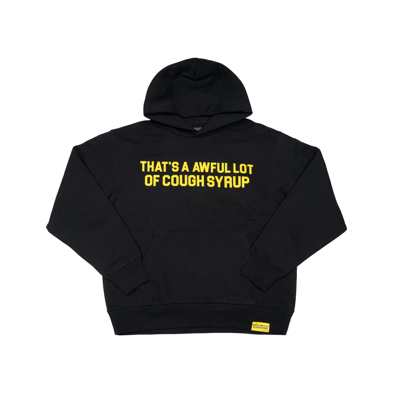 AWFUL LOT OF COUGH SYRUP CLASSIC HOODIE (BLACK/YELLOW)