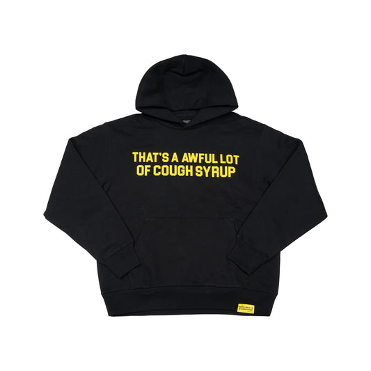 AWFUL LOT OF COUGH SYRUP CLASSIC HOODIE (BLACK/YELLOW)