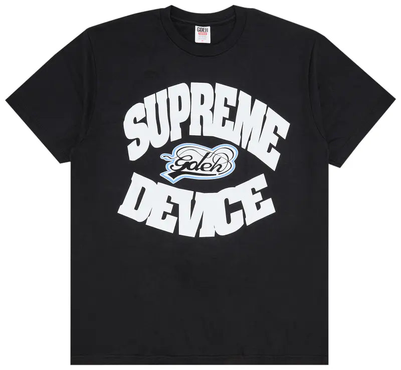 SUPREME "DEVICE" BLACK T-SHIRT
