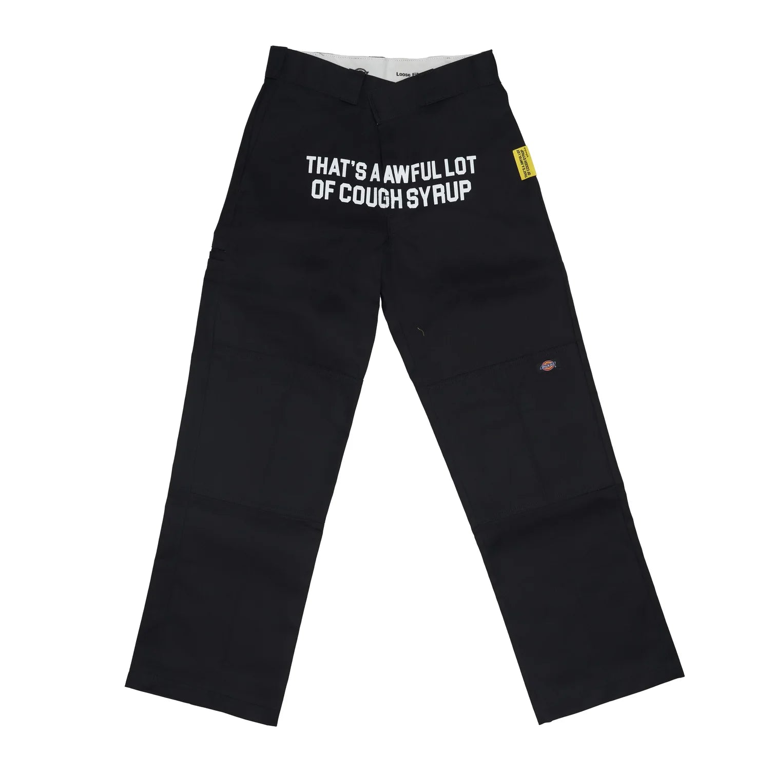 COUGH SYRUP DICKIES PANTS STRAIGHT LEG "BLACK"