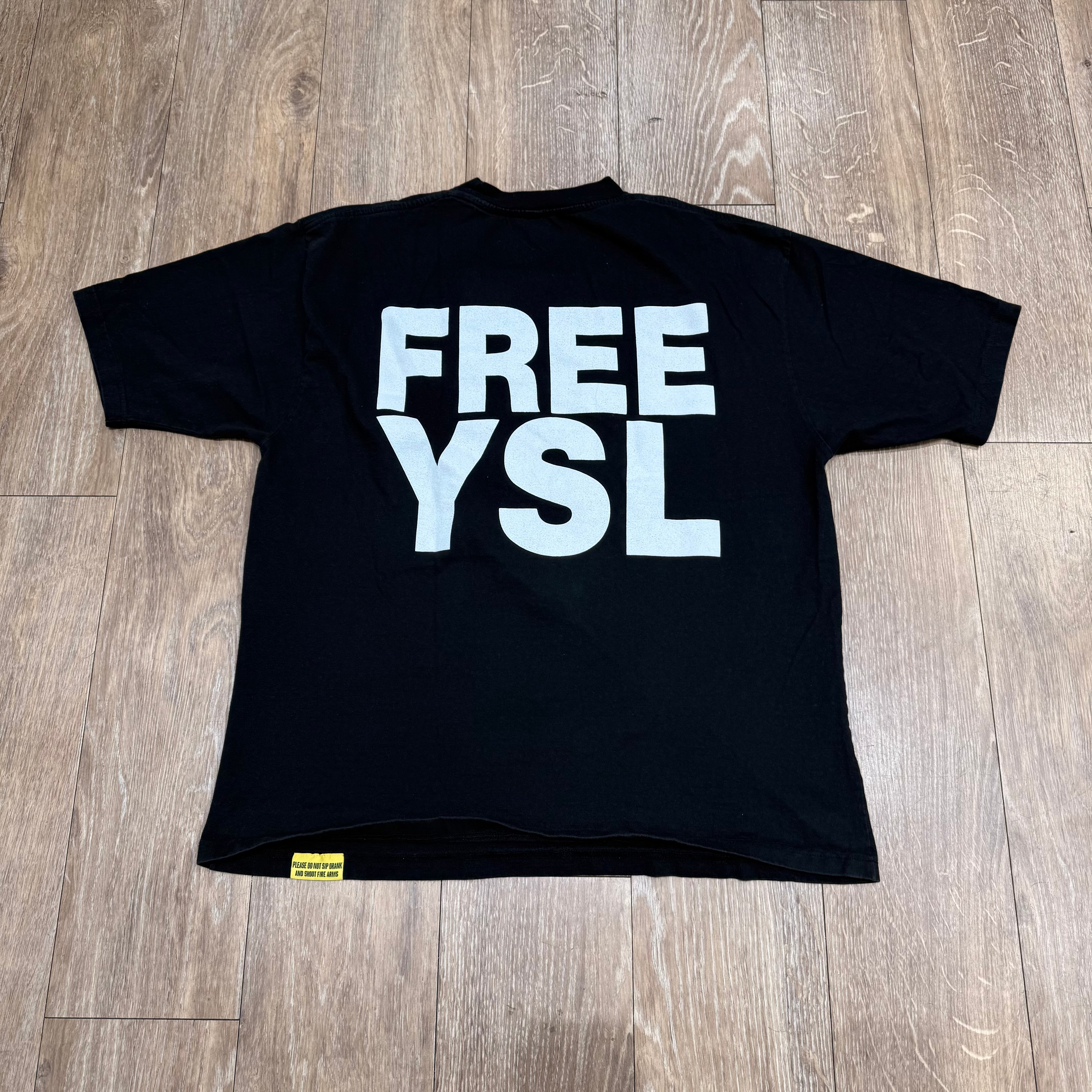 AWFUL LOT OF COUGH SYRUP FREE YSL TEE | LIGHTLY WORN