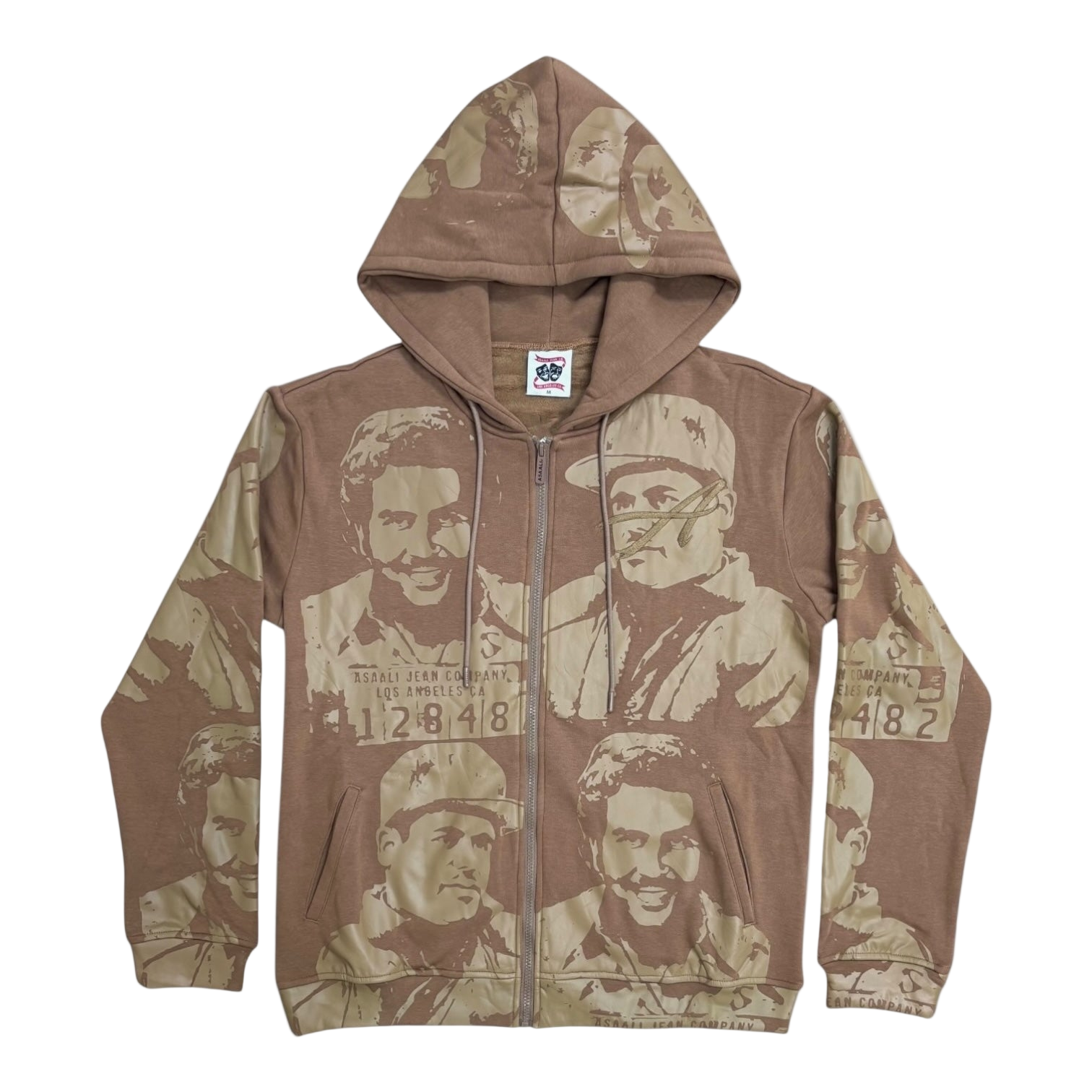 ASAALI BROWN MONOCHROME CARTEL HOODIE