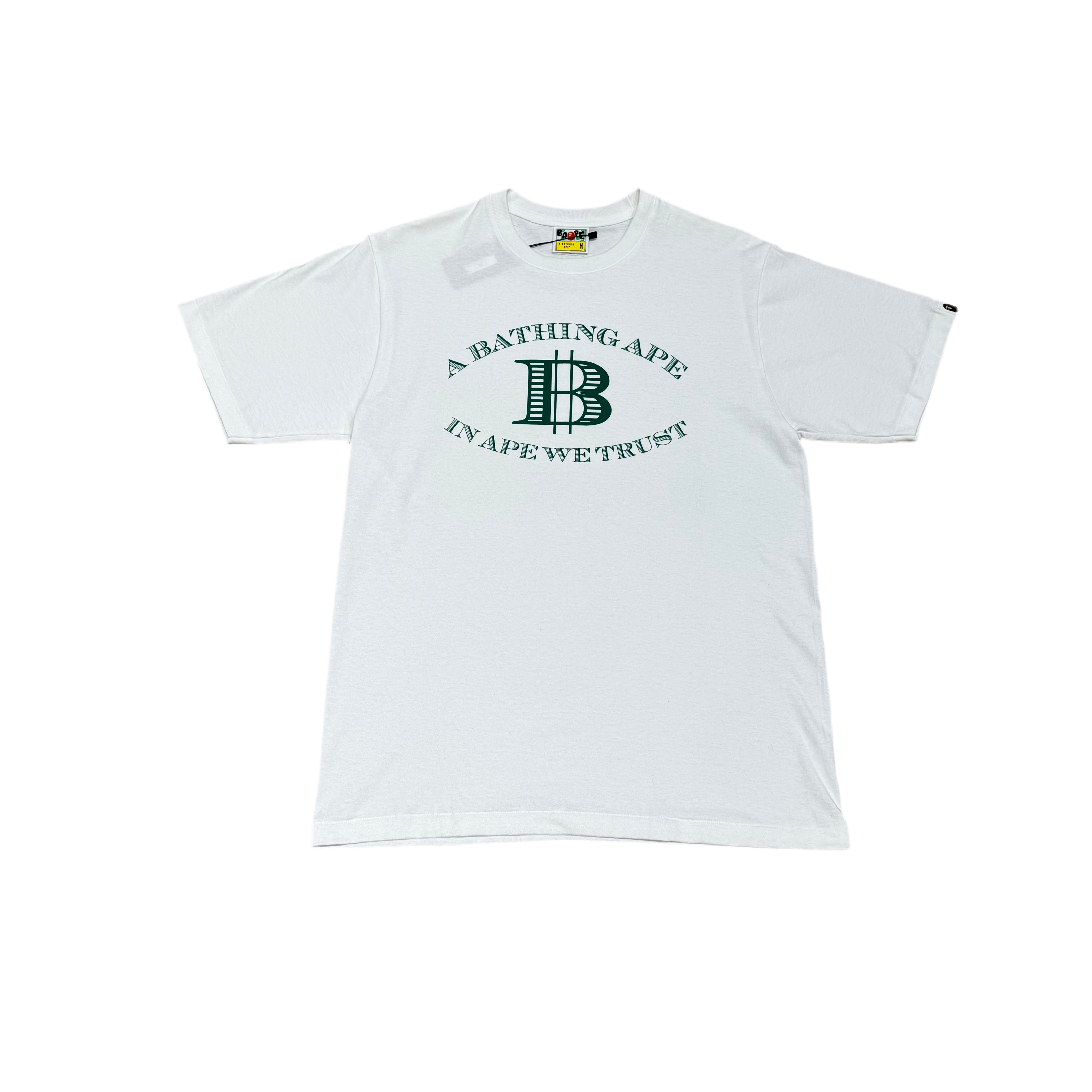 BAPE ‘IN BAPE WE TRUST’ WHITE T-SHIRT
