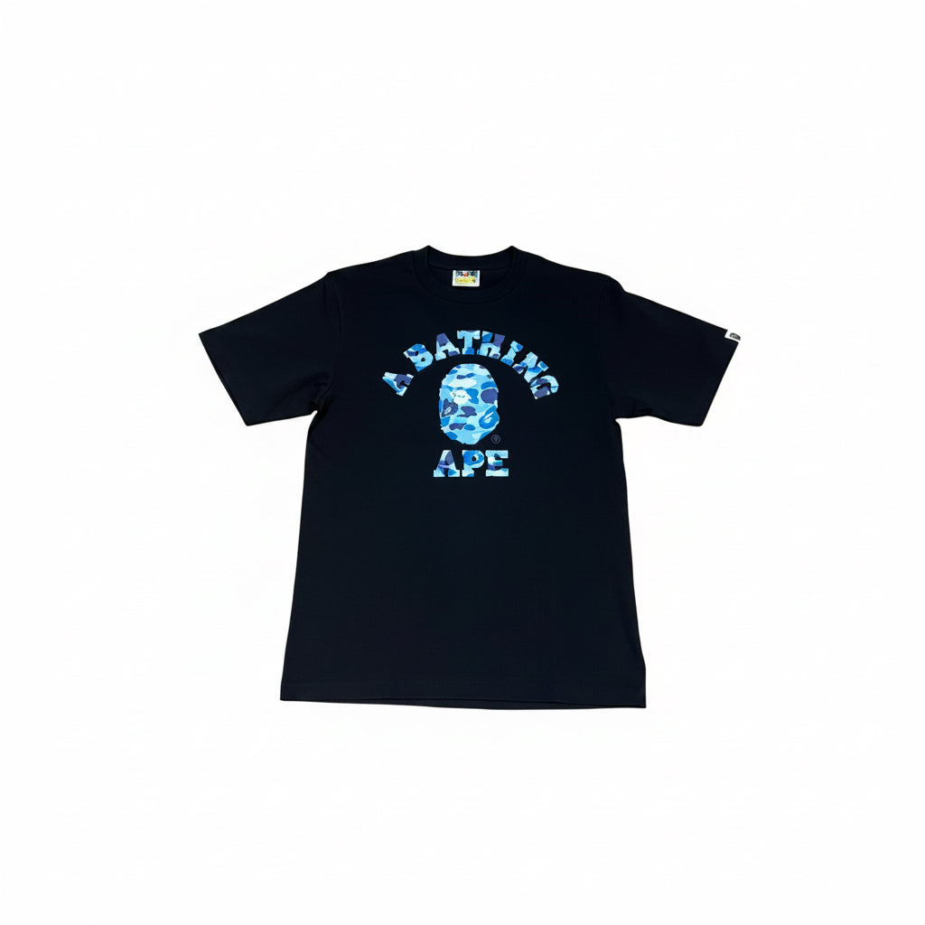 BAPE ABC CAMO BLUE BLACK T-SHIRT