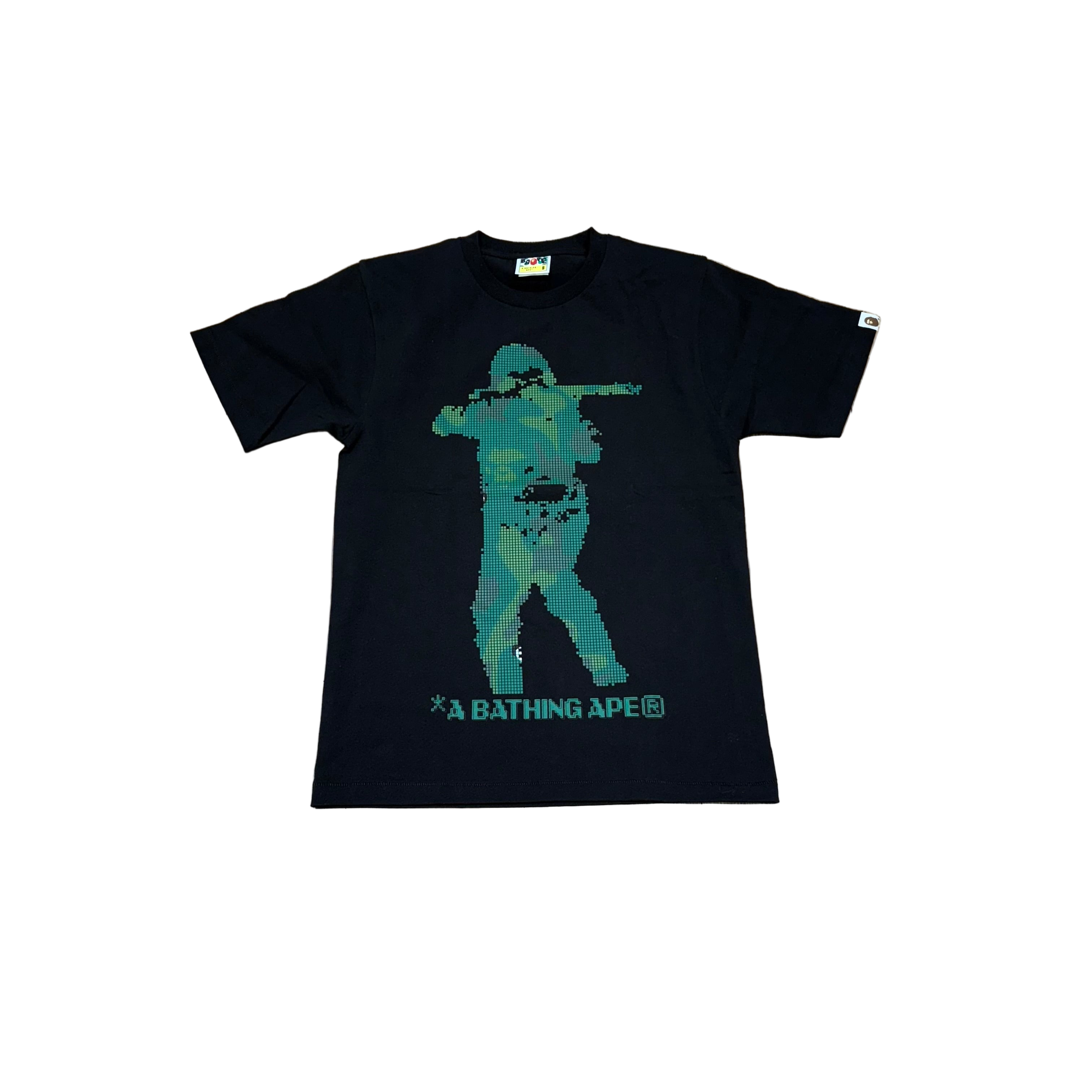 BAPE BITMAP BLACK TEE