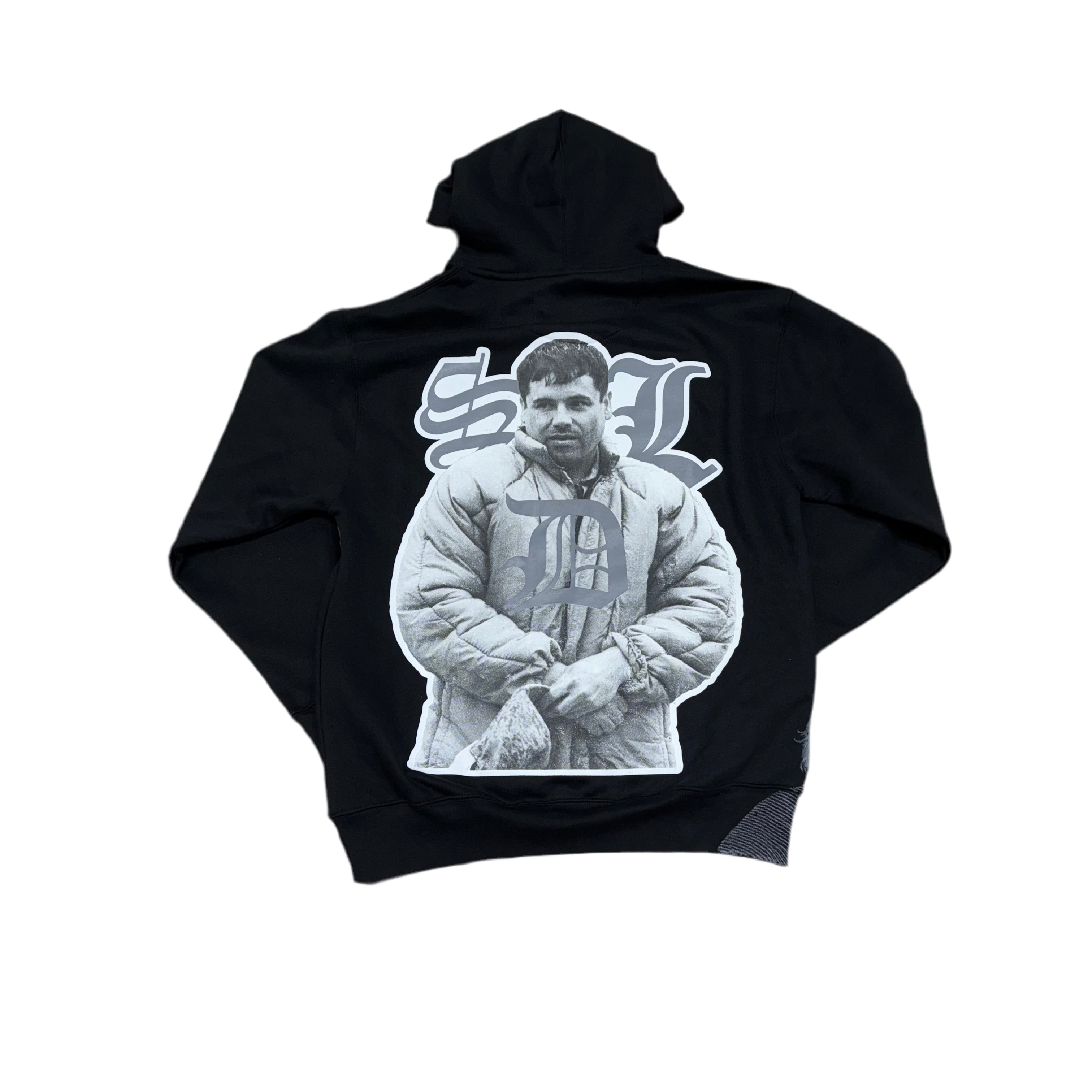 SKY DA LIMIT BLACK/WHITE CHAPO HOODIE V2