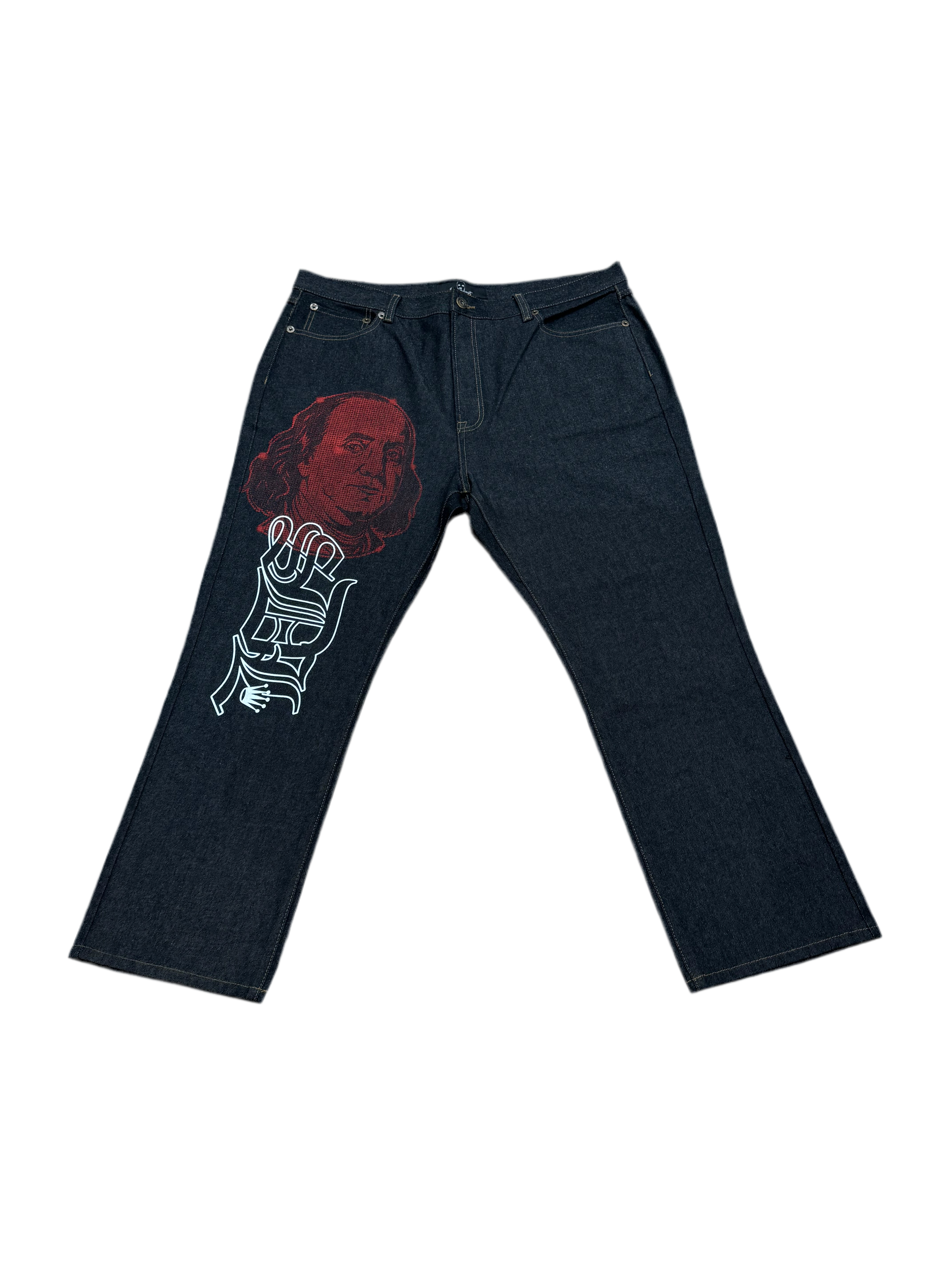 SKY DA LIMIT RED BENJAMIN CHARCOAL JEANS
