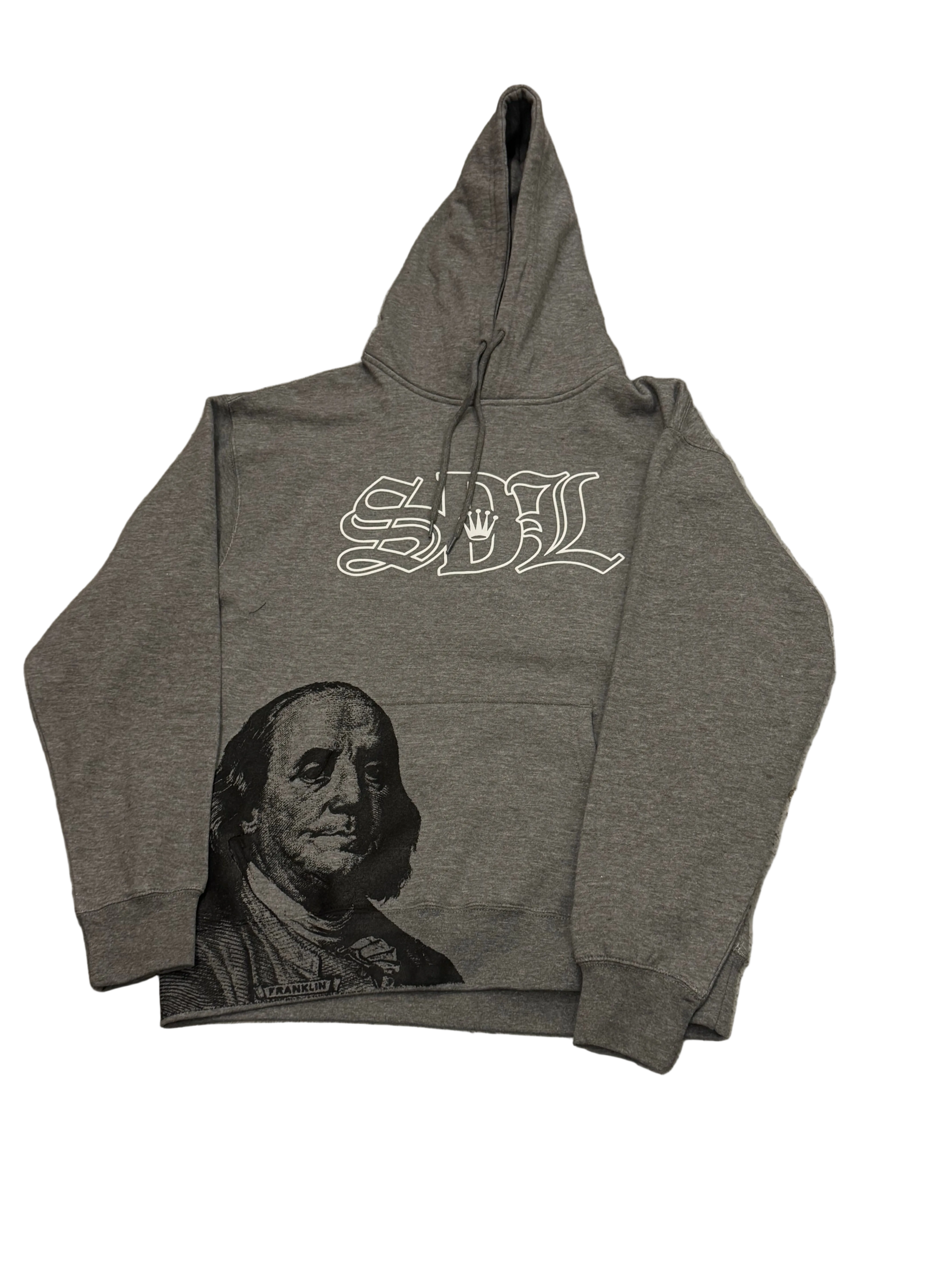 SKY DA LIMIT BLACK VIRGIN MARY GREY HOODIE