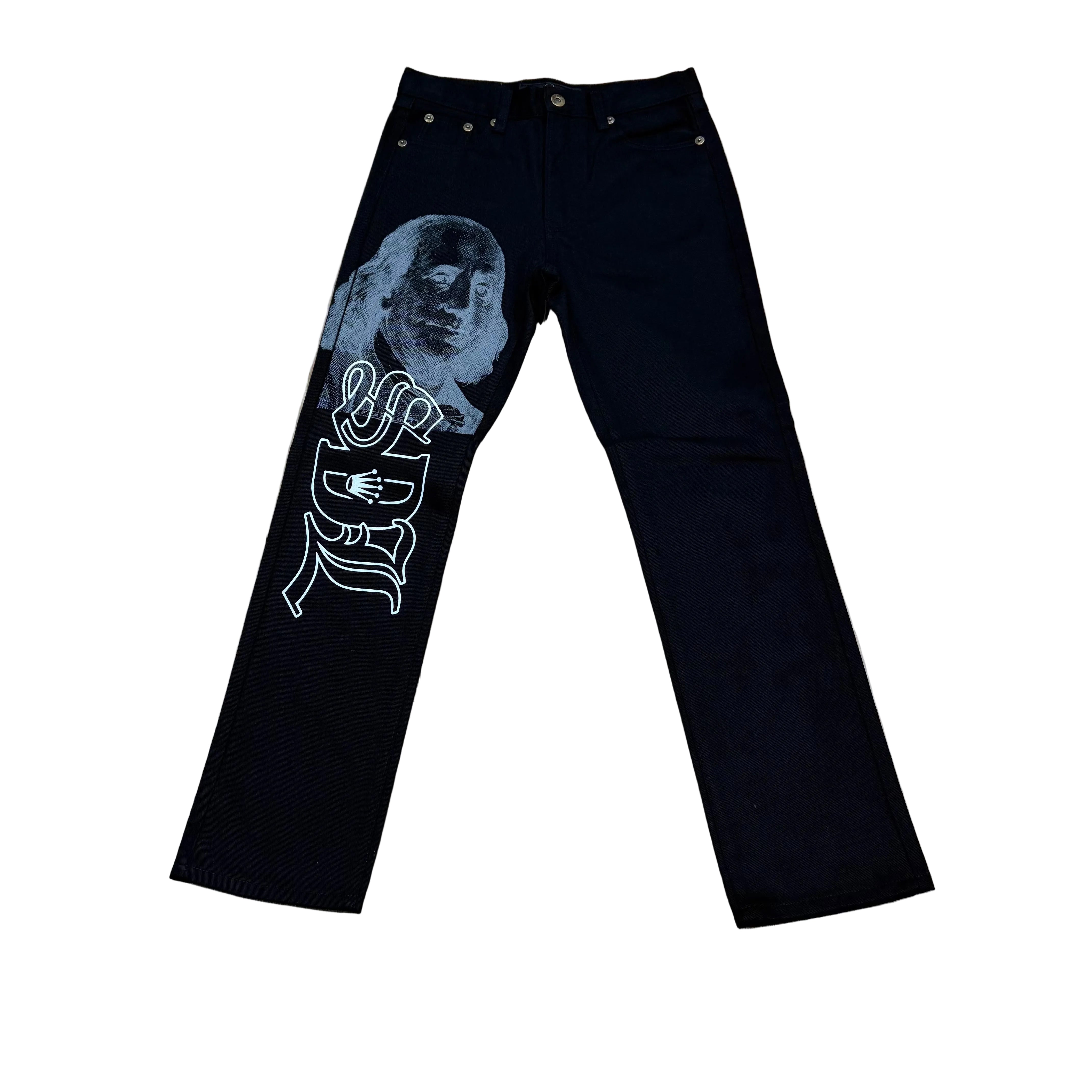 SKYS DA LIMIT JET BLACK/ GREY JEANS