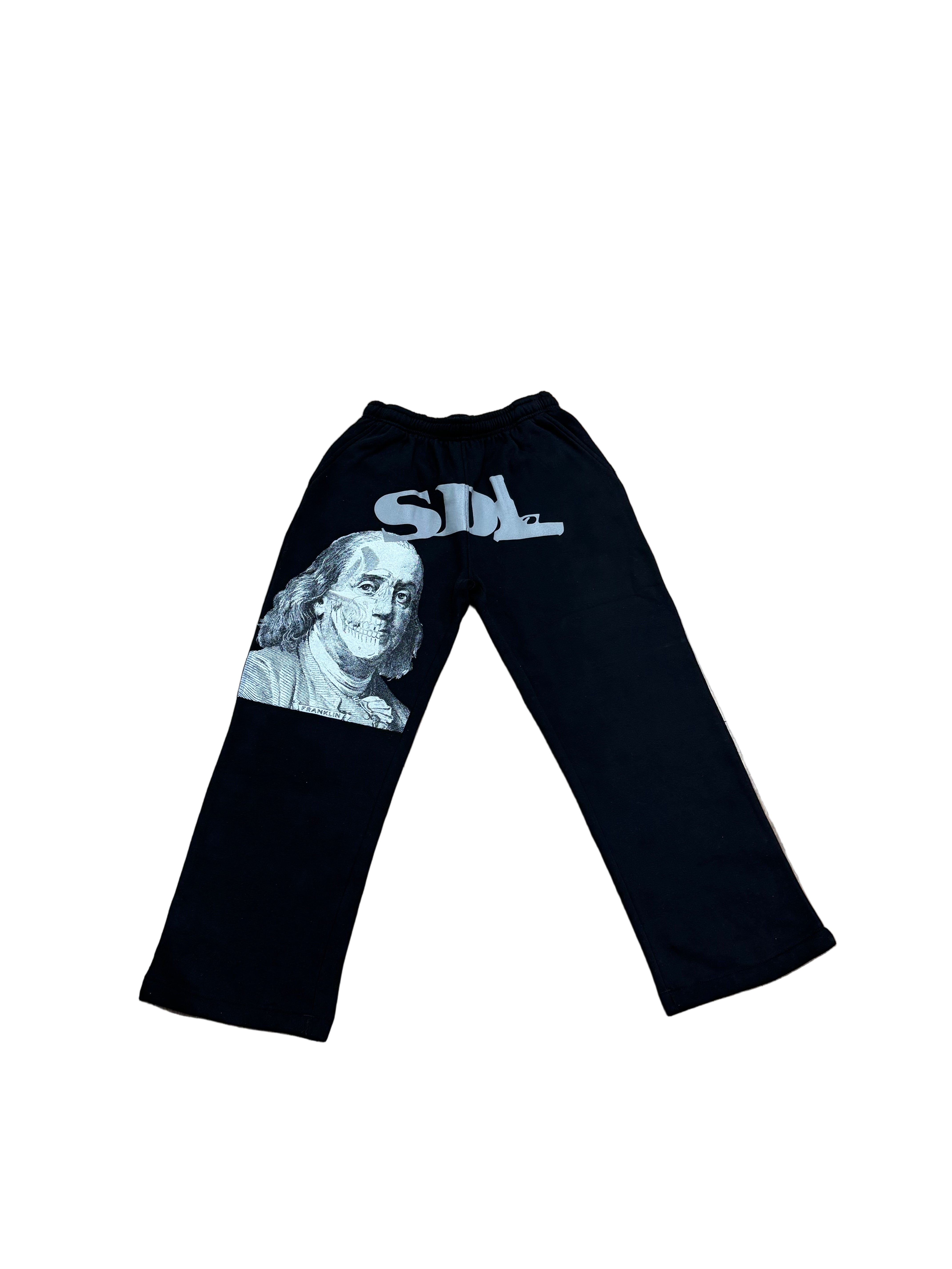 SKY DA LIMIT BLACK/WHITE BENJAMIN SWEATPANTS