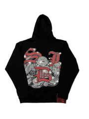 SKY DA LIMIT DIAMOND RED/BLACK BUDDHA ZIP UP