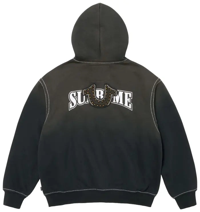 SUPREME X TRUE RELIGION BLACK ZIP-UP