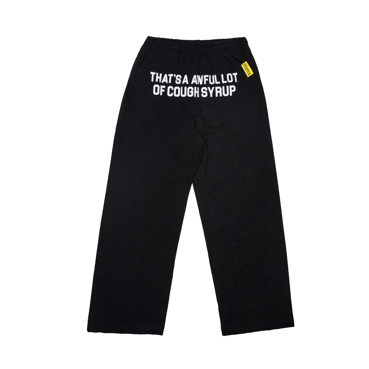 AWFUL LOT OF COUGH SYRUP FLARE CLASSIC SWEATPANTS (BLACK)