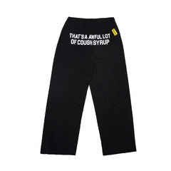 AWFUL LOT OF COUGH SYRUP FLARE CLASSIC SWEATPANTS (BLACK)