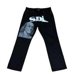 SKY DA LIMIT SKELETON BLACK JEANS