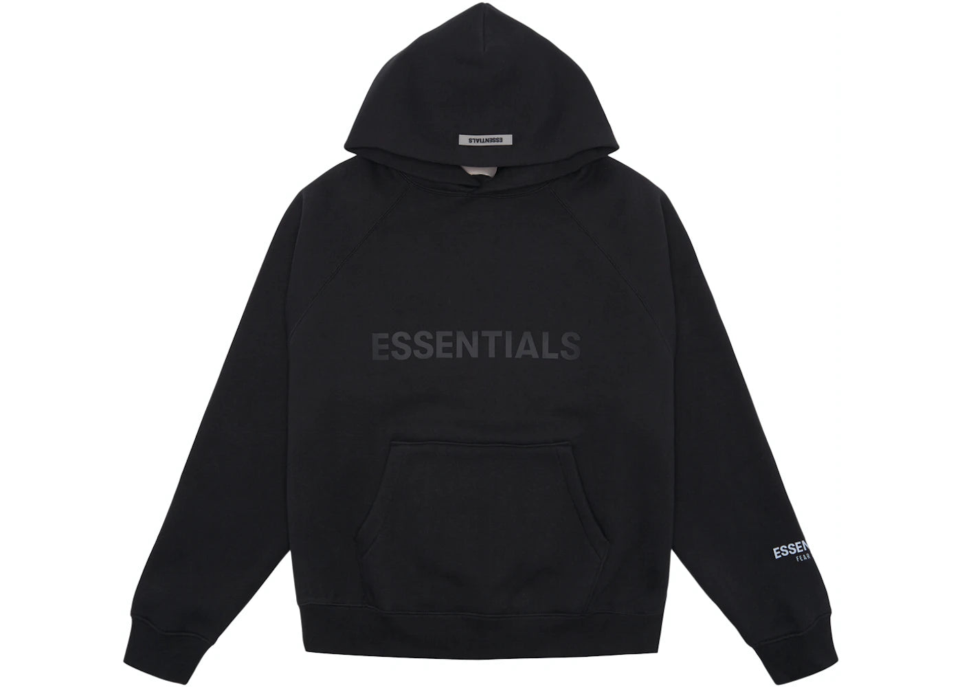 ESSENTIALS FEAR OF GOD HOODIE FRONT BLACK (FW20)