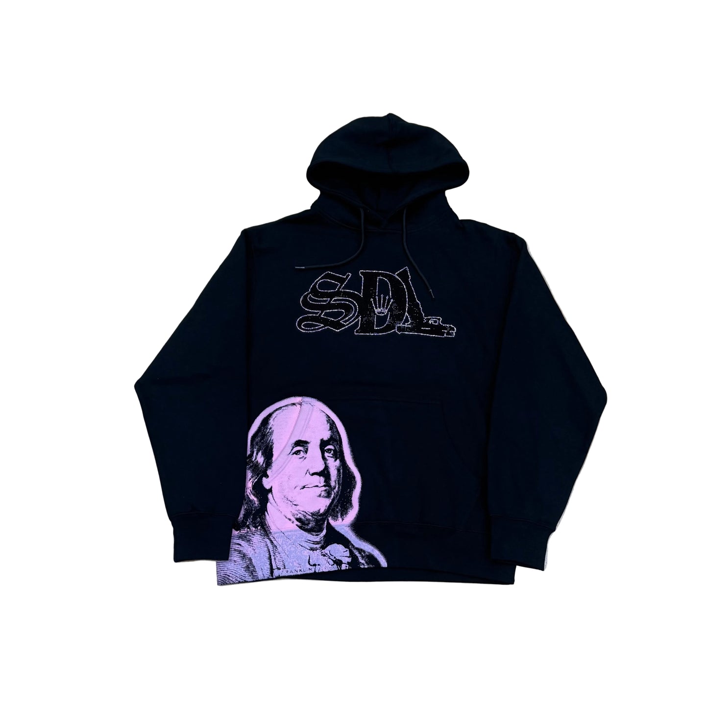 SKYS DA LIMIT PINK SCARFACE RHINESTONE HOODIE