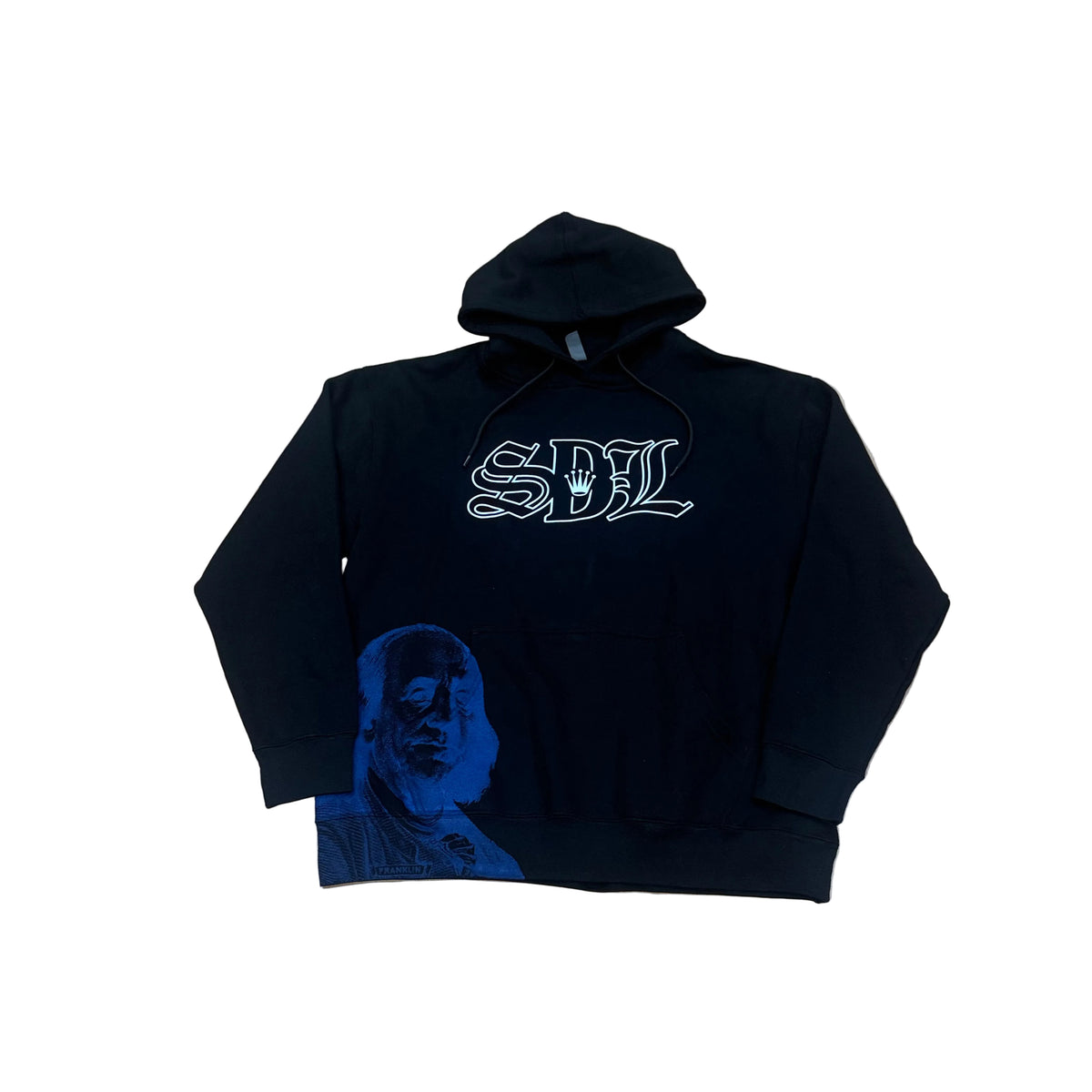 SKYS DA LIMIT BLACK/BLUE VIRGIN MARY HOODIE