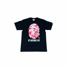 BAPE APE HEAD BLACK & PINK T-SHIRT