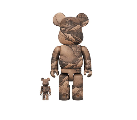 BEARBRICK TOKYO NATIONAL MUSEUM 'WINTER LANDSCAPE' 400% & 100% SET