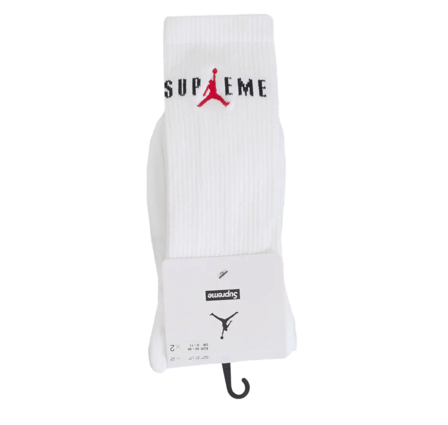 SUPREME X JORDAN SOCKS 'WHITE'