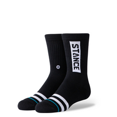 STANCE OG KIDS CREW BLACK SOCKS