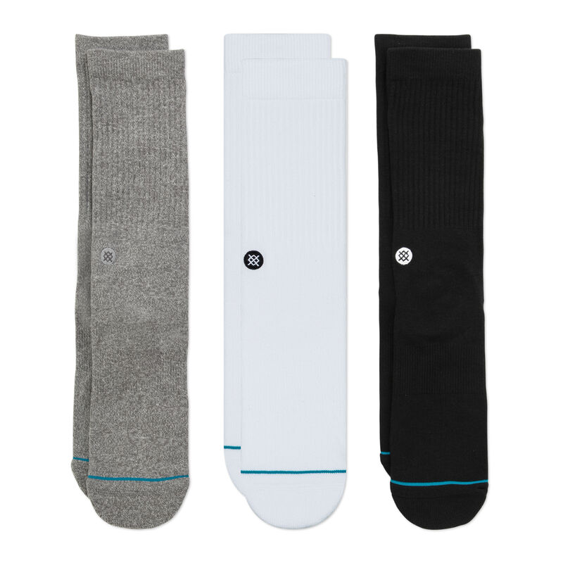 STANCE ICON CREW MULTI SOCKS 3 PACK