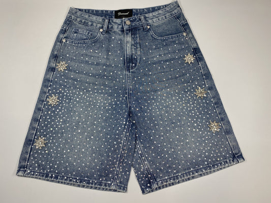 FRATERNAL WASHED BLUE ASTRO JORTS