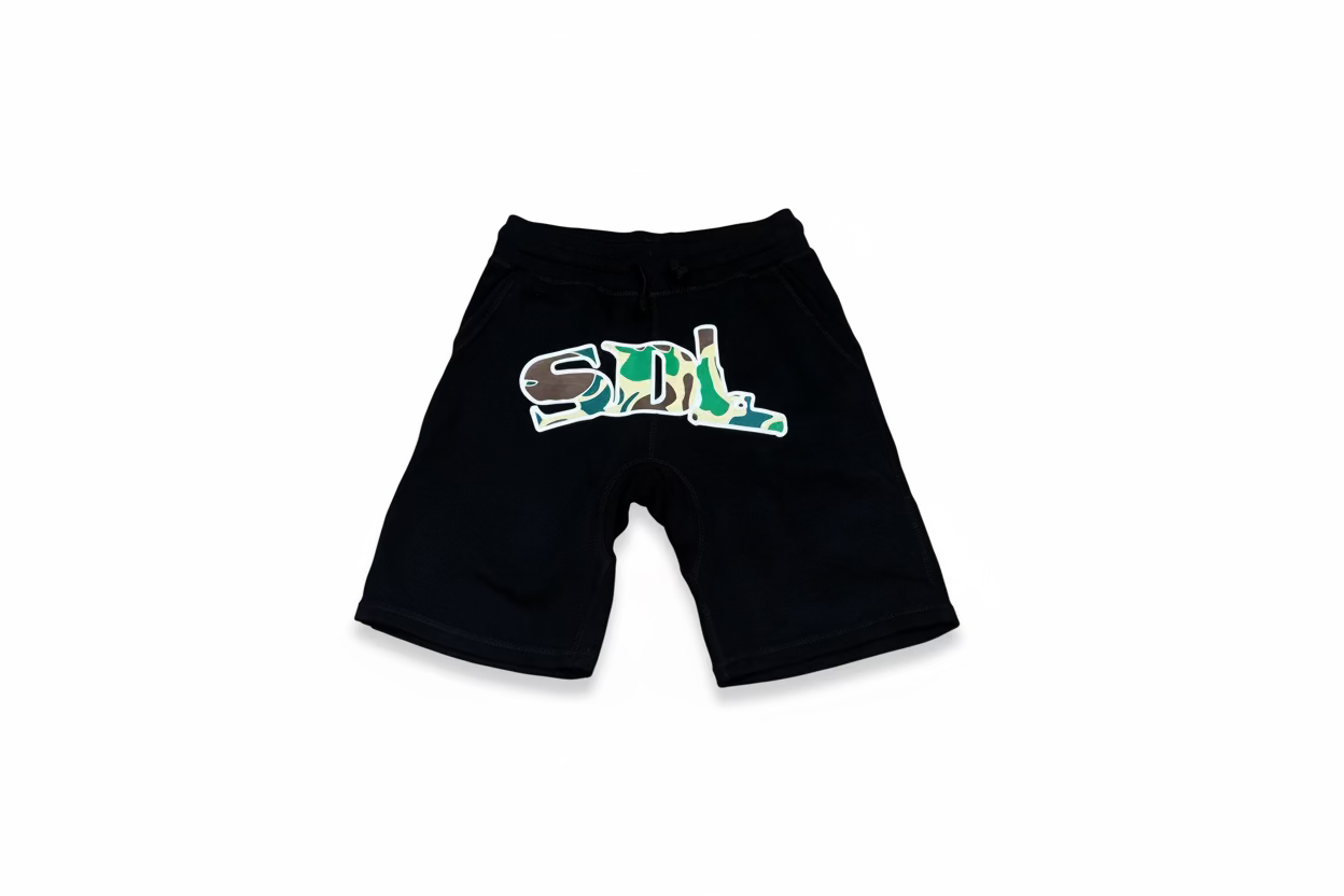 SKYS DA LIMIT GREEN CAMO SHORTS