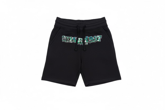 SKYS DA LIMIT LOGO GREEN/BLACK SHORTS