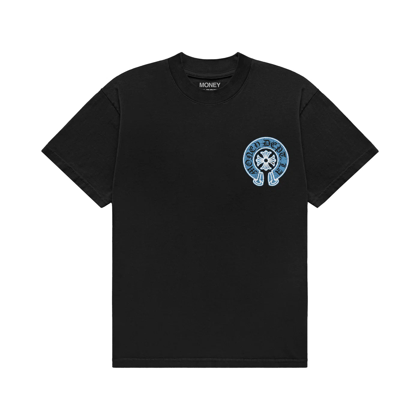 MONEY DEPT. OLD ENGLISH BLUE T-SHIRT