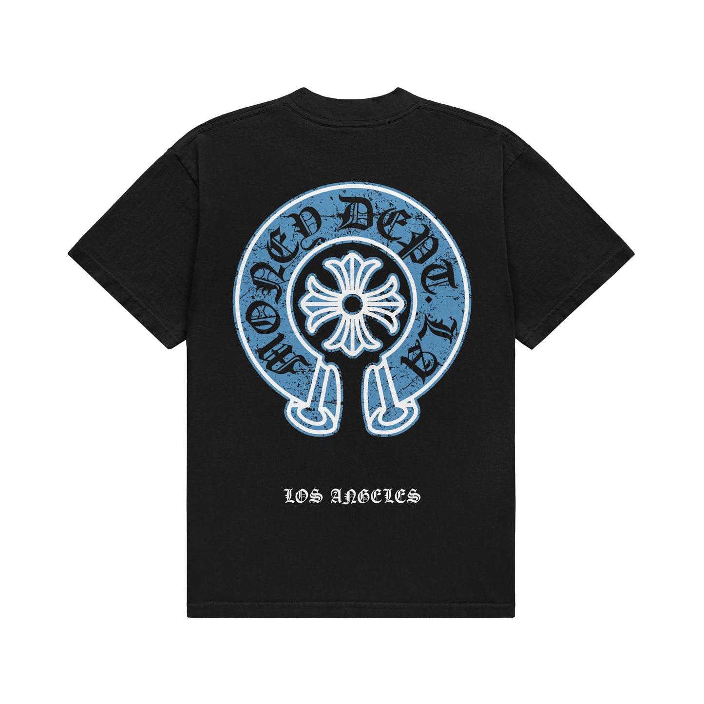 MONEY DEPT. OLD ENGLISH BLUE T-SHIRT