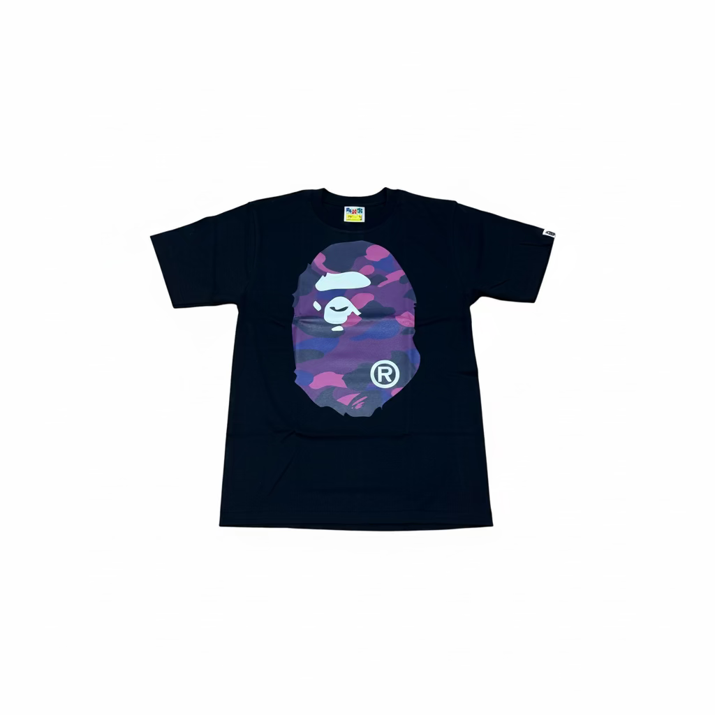 BAPE PURPLE BLACK APE HEAD T-SHIRT