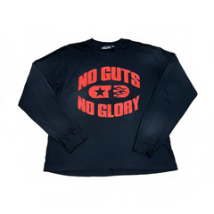 HELLSTAR NO GUTS BLACK & RED LONG SLEEVE T-SHIRT