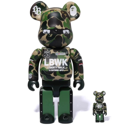 BEARBRICK X LIBERTY WALK CAMO 400% & 100% SET
