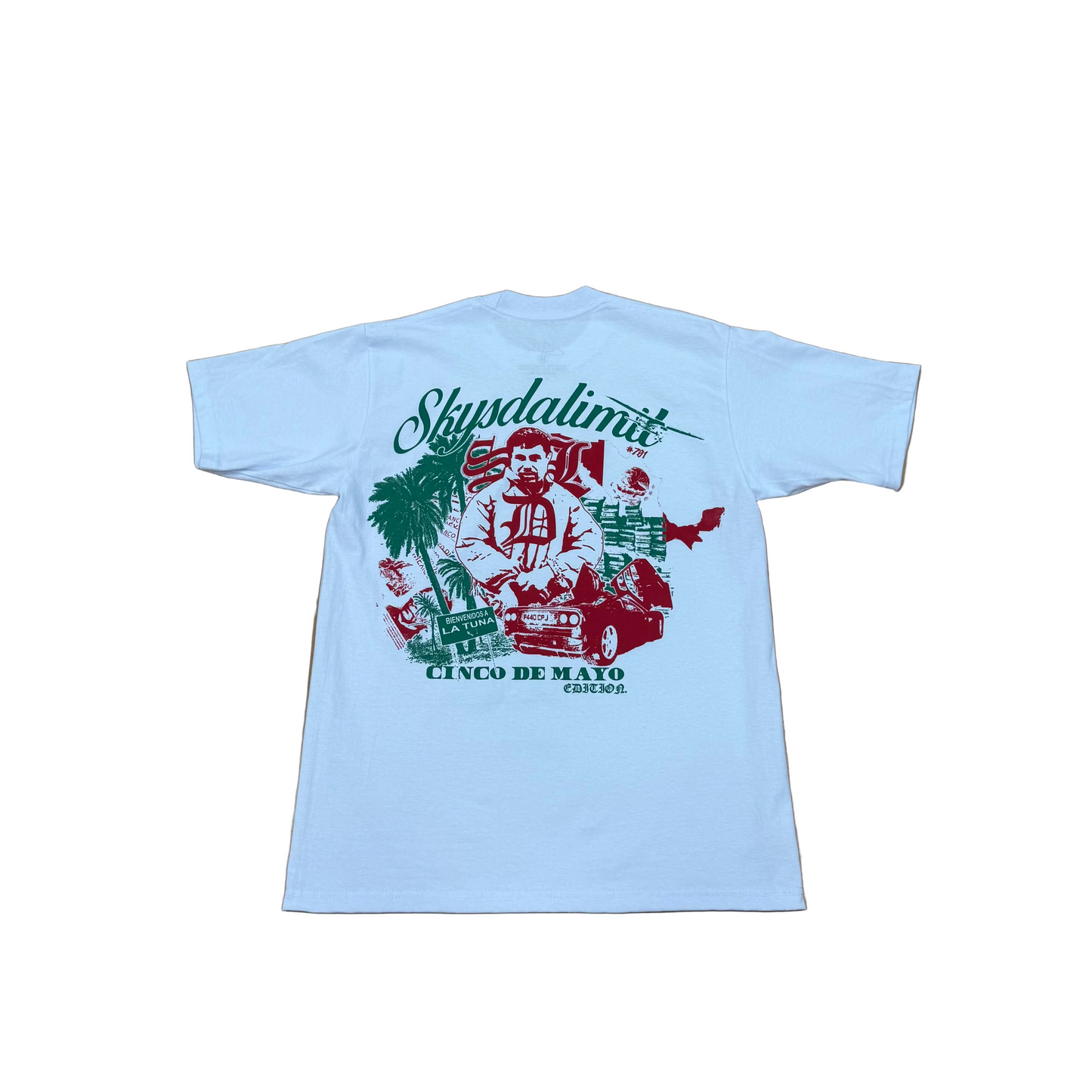 SKYS DA LIMIT CINCO DE MAYO WHITE T-SHIRT