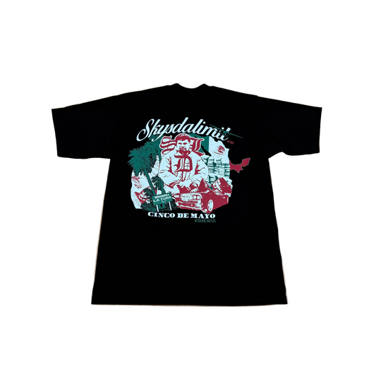SKYS DA LIMIT CINCO DE MAYO BLACK T-SHIRT